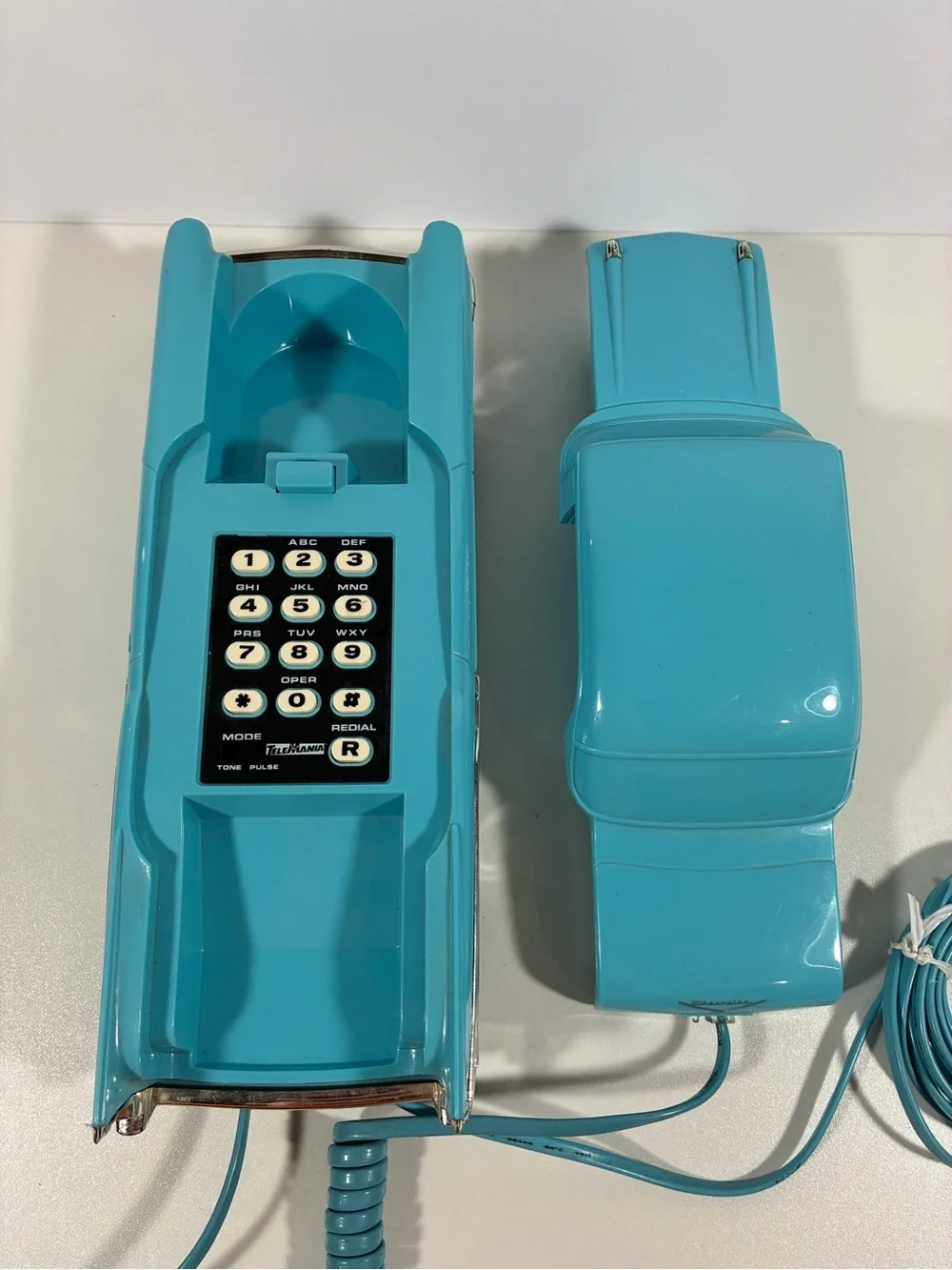 Vintage Telemania 1957 Chevy Bel Air Car Telephone Teal Aqua Blue ‘57 Chevrolet
